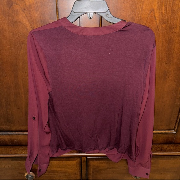 INC International Concepts Maroon Blouse - Picture 4 of 4